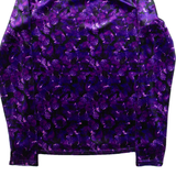 COAST Womens Printed Top Purple High Neck Long Sleeve UK 8