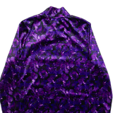 COAST Womens Printed Top Purple High Neck Long Sleeve UK 8