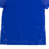 CALVIN KLEIN Womens Oversized Top Blue L