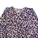 MONSOON Womens Printed Top Beige Long Sleeve Crazy Pattern S