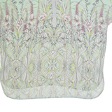 LAURA ASHLEY Womens Printed Blouse Green V-Neck Floral UK 12