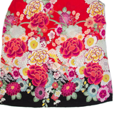 MONSOON Womens Printed Vest Red Sleeveless Viscose Floral UK 10
