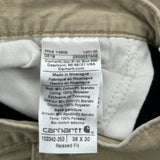 Carhartt Carpenter Pants - 36W 30L Khaki Cotton Blend