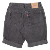 LEVI'S 550 Womens Denim Shorts Black M W28