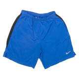 NIKE Dri Fit Mens Sports Shorts Blue Relaxed S W24