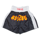 Thai Boxing Mens Sports Shorts Black Relaxed 2XL W28