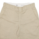 DICKIES Mens Workwear Shorts Brown Striped L W32