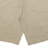 DICKIES Mens Workwear Shorts Brown Striped L W32
