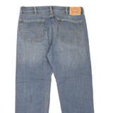 LEVI'S 505 Jeans Mens Blue Regular Straight Stone Wash W38 L30