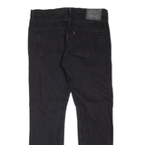 LEVI'S 512 Jeans Distressed Mens Black Slim Tapered W33 L30