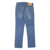 LEVI'S 511 Jeans Mens Blue Slim Straight Stone Wash W32 L32