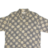 CAMPIA Mens Shirt Gold Animal Print XL