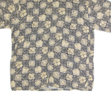 CAMPIA Mens Shirt Gold Animal Print XL