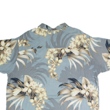 PURITAN Mens Shirt Blue Viscose Floral 2XL