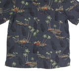 BATIK BAY Pineapple Mens Shirt Black Crazy Pattern M