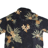LA CABANA Mens Shirt Black Floral L