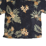 LA CABANA Mens Shirt Black Floral L