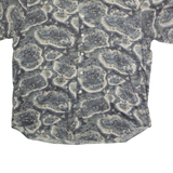 ST JOHN'S BAY Mens Shirt Grey Crazy Pattern XL