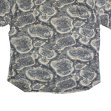 ST JOHN'S BAY Mens Shirt Grey Crazy Pattern XL