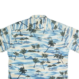CAMPIA Ocean Mens Hawaiian Shirt Blue Crazy Pattern XL