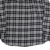 JACHS Mens Lumberjack Shirt Black Plaid Long Sleeve XL