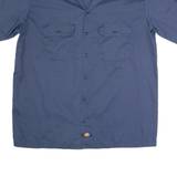 DICKIES Mens Worker Shirt Blue L