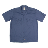 DICKIES Mens Worker Shirt Blue L