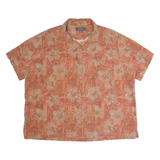CROFT & BARROW Mens Shirt Orange Floral 2XL
