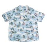 CAMPIA USA Mens Shirt Blue Crazy Pattern 2XL