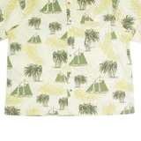 CROFT & BARROW Boat Mens Shirt Yellow Crazy Pattern XL