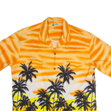 ALPHA REPUBLIC Mens Hawaiian Shirt Orange Crazy Pattern XL