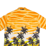 ALPHA REPUBLIC Mens Hawaiian Shirt Orange Crazy Pattern XL