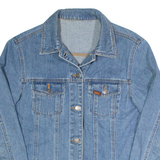 LEE Womens Denim Shirt Blue Long Sleeve M