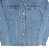 LEE Womens Denim Shirt Blue Long Sleeve M