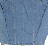 LEE Womens Denim Shirt Blue Long Sleeve M