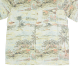 JOE MANLIN Mens Shirt Beige Crazy Pattern XL