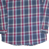 DAKOTA Mens Lumberjack Shirt Blue Plaid Long Sleeve XL