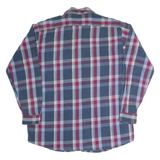 DAKOTA Mens Lumberjack Shirt Blue Plaid Long Sleeve XL