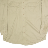 BIG MAC Mens Worker Shirt Beige Long Sleeve XL