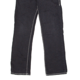 TRUE RELIGION Ricky Womens Jeans Black Relaxed Straight W28 L26