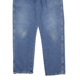 WRANGLER Mens Jeans Blue Regular Straight Stone Wash W36 L30