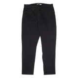 LEVI'S 316 Shaping Womens Jeans Black Regular Skinny Stone Wash W34 L30