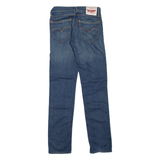 LEVI'S 519 Jeans Mens Blue Slim Skinny Stone Wash W28 L32
