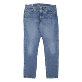 LEVI'S 512 BIG E Jeans Mens Blue Slim Tapered Stone Wash W34 L32
