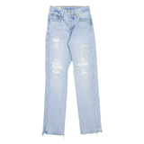 LEVI'S 501 BIG E Jeans Distressed Womens Blue Regular Straight W23 L30