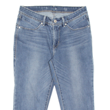 LEVI'S Mid Rise Skinny Womens Pedal Pushers Shorts Blue S W28