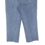 LEVI'S Mid Rise Skinny Womens Pedal Pushers Shorts Blue S W28