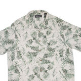BRANDINI Tall Mens Hawaiian Shirt Green Floral XL