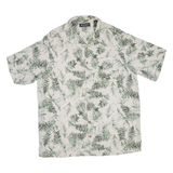 BRANDINI Tall Mens Hawaiian Shirt Green Floral XL