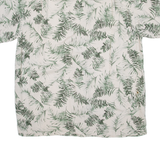 BRANDINI Tall Mens Hawaiian Shirt Green Floral XL